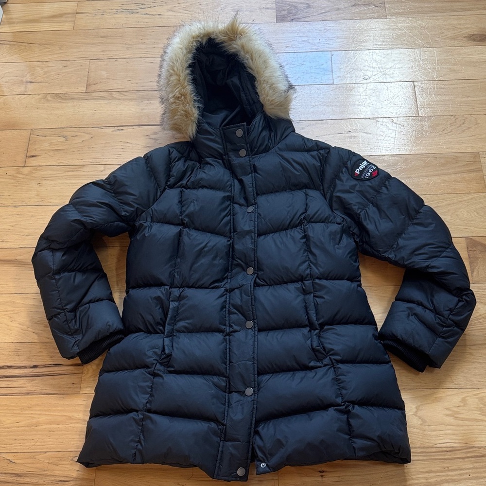 Pajar Roxy Women's Black Puffer Jacket with Fur lined Hood XXL